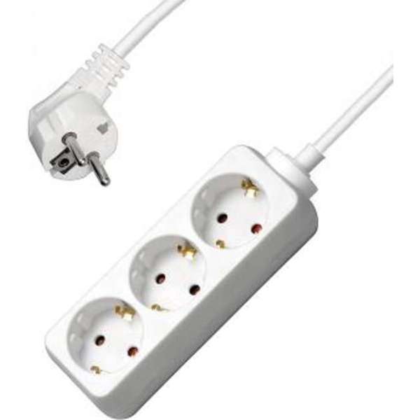 Stekkerdoos | 3-voudig | 3 meter | Wit | Allteq Stekkerdoos | 3-voudig | 3 meter | Wit | Allteq