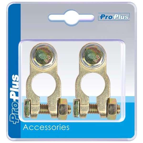 Proplus Accuklemmenset Met Bout (+) En (-) Din 16/18 Mm Blister Proplus Accuklemmenset Met Bout (+) En (-) Din 16/18 Mm Blister