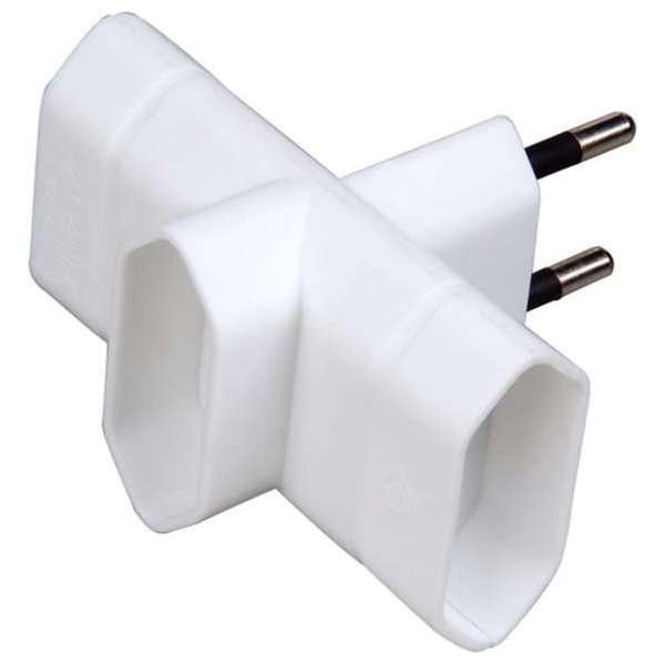 Stekker - Aigi Weoya - 3680W - 3 Stopcontacten - Mat Wit - Kunststof | Nederland - BES LED Stekker - Aigi Weoya - 3680W - 3 Stopcontacten - Mat Wit - Kunststof | Nederland - BES LED