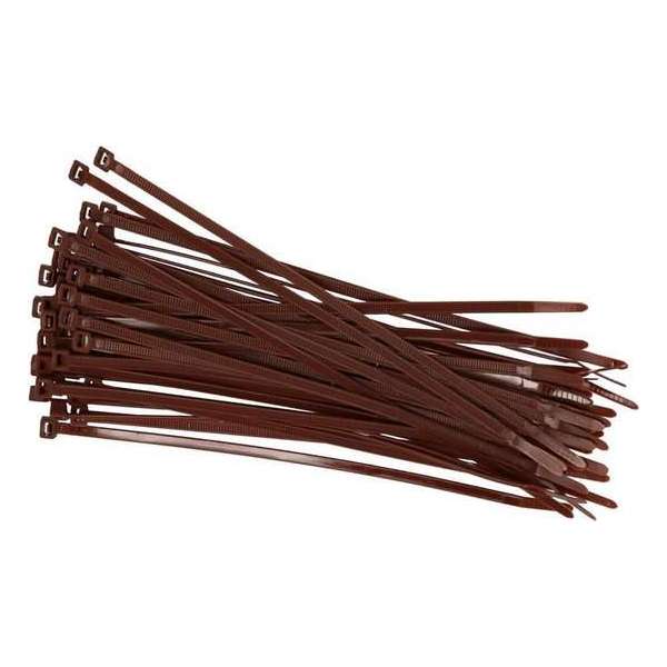 Gerimport Kabelbinders 3,6 X 100 Mm Bruin 50 Stuks Gerimport Kabelbinders 3,6 X 100 Mm Bruin 50 Stuks
