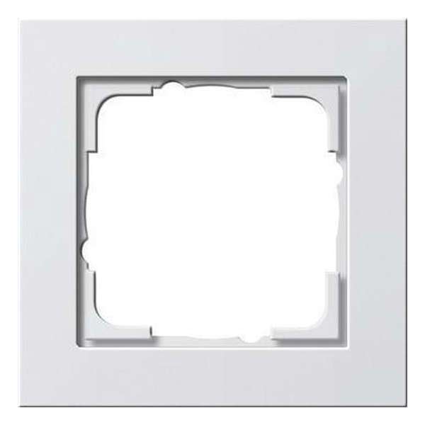 Gira E2 Afdekraam 1-voudig Pure Wit Mat - 021122 Gira E2 Afdekraam 1-voudig Pure Wit Mat - 021122