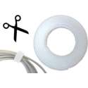 Klittenband Kabelbinder 16mm Back-to-Back 3 mtr Wit 1 rol