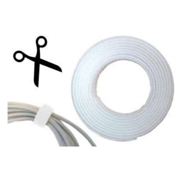 Klittenband Kabelbinder 16mm Back-to-Back 3 mtr Wit 1 rol Klittenband Kabelbinder 16mm Back-to-Back 3 mtr Wit 1 rol