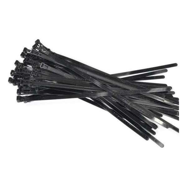 50x kabelbinders tie-wraps loskoppelbaar zwart - 7.6 x 300 mm - herbruikbare tie-ribs 50x kabelbinders tie-wraps loskoppelbaar zwart - 7.6 x 300 mm - herbruikbare tie-ribs