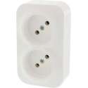 Legrand Forix contactdoos – opbouw – 2–voudig – wit