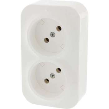 Legrand Forix contactdoos – opbouw – 2–voudig – wit
