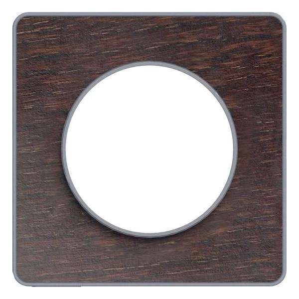 Afdekraam Odace Touch 1V - Wenge/Aluminium - Schneider Electric - S530802P Afdekraam Odace Touch 1V - Wenge/Aluminium - Schneider Electric - S530802P