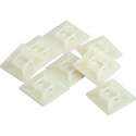 KOPP montage basis voor kabelbinders / tieraps tot 5.5 mm - zelfklevend - wit - 25 STUKS