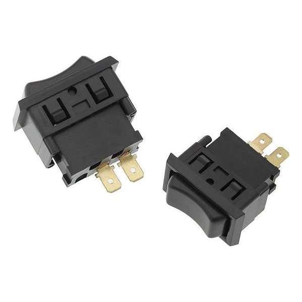 Schakelaar - Zwart - 12 volt - 20A Schakelaar - Zwart - 12 volt - 20A