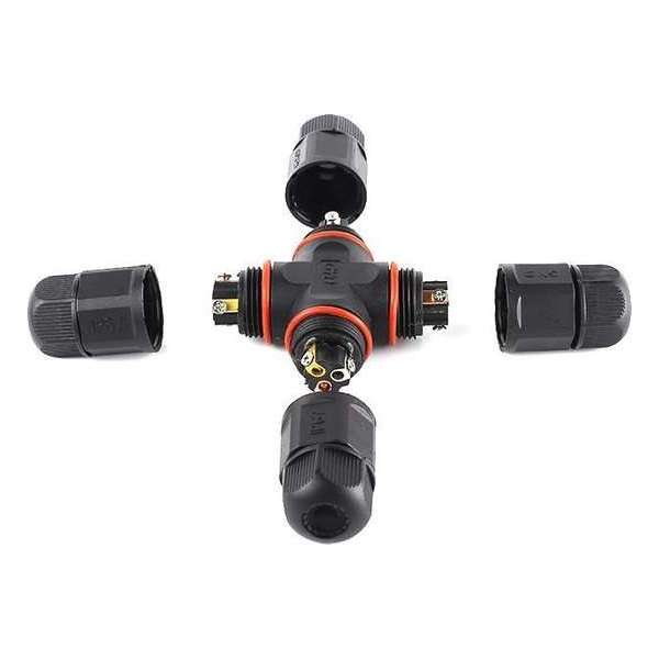 Kabelverbinder - Waterproof - IP67 - 3 polig - Grondkabel verlengen - Stroomdraad verlengen Kabelverbinder - Waterproof - IP67 - 3 polig - Grondkabel verlengen - Stroomdraad verlengen