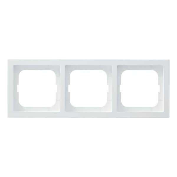 Busch-Jaeger Future Linear afdekraam 3-voudig, wit mat Busch-Jaeger Future Linear afdekraam 3-voudig, wit mat
