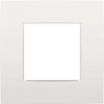 Enkelvoudige afdekplaat Niko Intense white