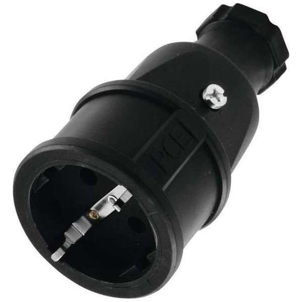 PC ELECTRIC Contrastekker Rubber met randaarde - waterdicht PC ELECTRIC Contrastekker Rubber met randaarde - waterdicht