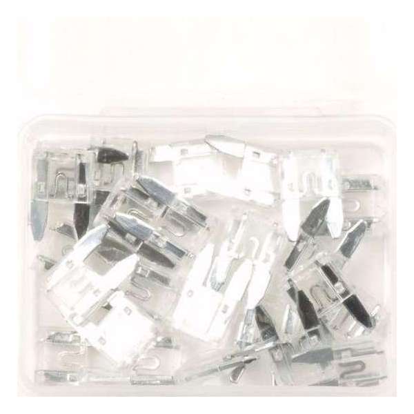 Topgear Mini Steekzekeringen 25 Ampere Wit (25 Stuks) Topgear Mini Steekzekeringen 25 Ampere Wit (25 Stuks)
