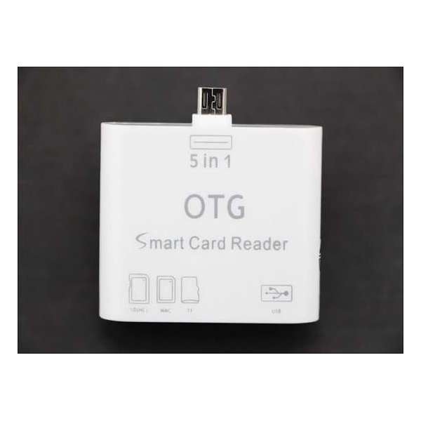 OTG Connection Kit met 5-in-1 Card Reader & USB Hub OTG Connection Kit met 5-in-1 Card Reader & USB Hub