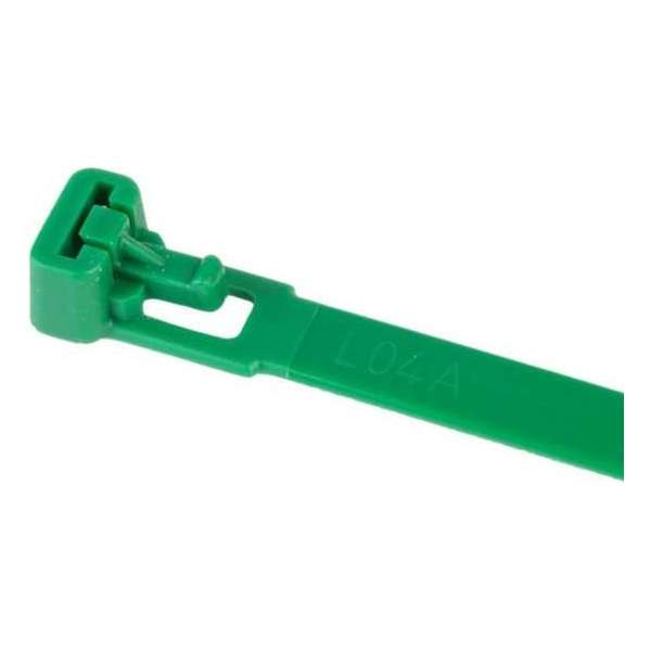 TD47 Hersluitbare Kabelbinders 7,6 x 200 mm Groen TD47 Hersluitbare Kabelbinders 7,6 x 200 mm Groen