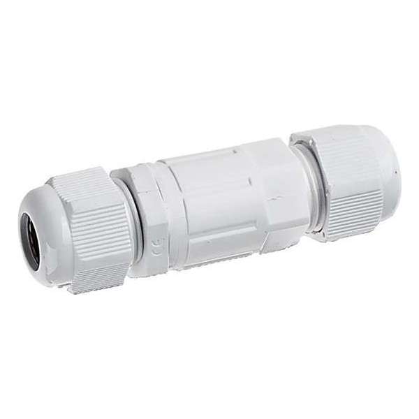 Kabelverbinder - Nicron Haskon - Rechte Connector - Waterdicht IP68 - 3 Aderig - Mat Wit Kabelverbinder - Nicron Haskon - Rechte Connector - Waterdicht IP68 - 3 Aderig - Mat Wit