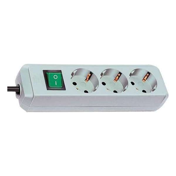 Brennenstuhl 1152350015 Stekkerdoos met schakelaar 3-voudig Lichtgrijs Randaarde stekker 1 stuk(s) Brennenstuhl 1152350015 Stekkerdoos met schakelaar 3-voudig Lichtgrijs Randaarde stekker 1 stuk(s)