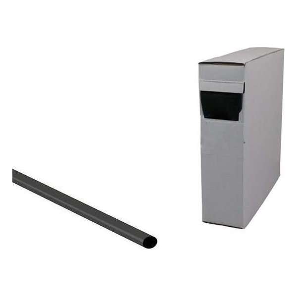 Krimpkous Zwart 3,2mm - 1,6mm Rol van 15 meter Krimpkous Zwart 3,2mm - 1,6mm Rol van 15 meter