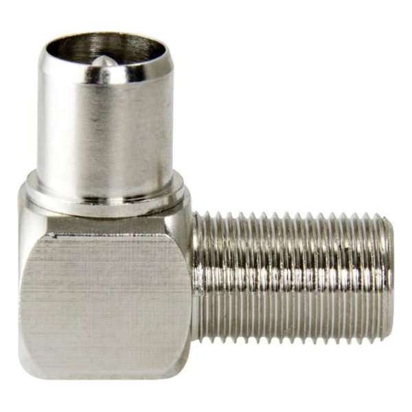 Coax Adapter XLR F Female - Coax Male Silver Coax Adapter XLR F Female - Coax Male Silver