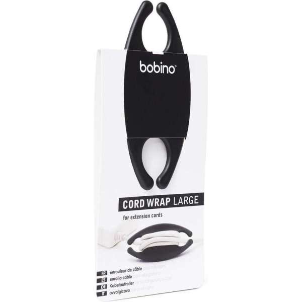 bobino 1 stuk cord wrap large voor verlengsnoeren zwart bobino 1 stuk cord wrap large voor verlengsnoeren zwart