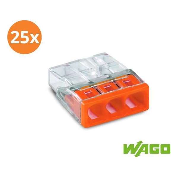 Wago compact lasklem 2273-203 3 voudig (25 stuks) Wago compact lasklem 2273-203 3 voudig (25 stuks)