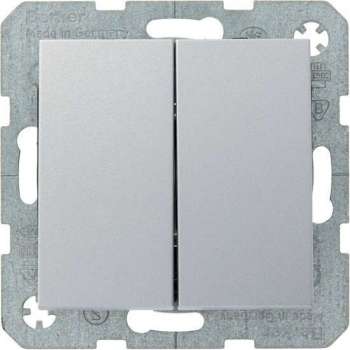 Berker Serieschakelaar Aluminium B1-B.3-B.7