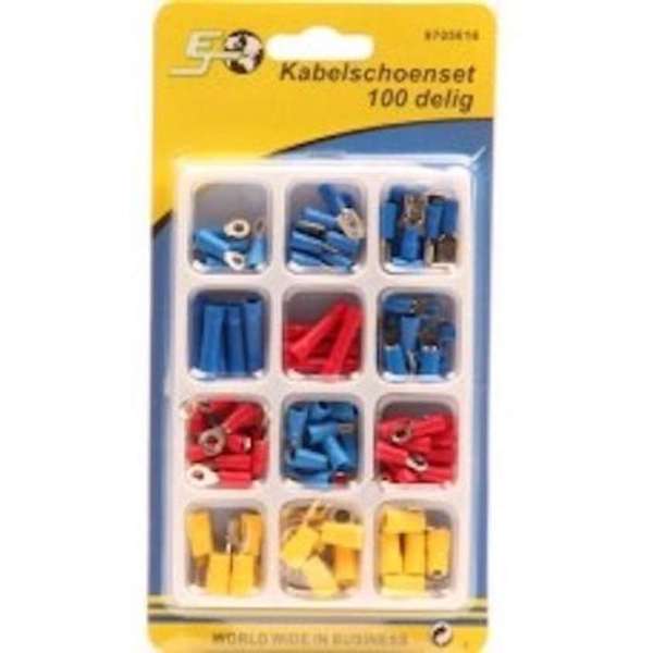 Kabelschoenset - 100 delig Kabelschoenset - 100 delig