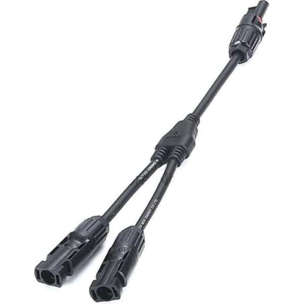 MC4 DC zonnepaneelconnector kabel 1x mannelijk naar 2x vrouwelijk MC4 DC zonnepaneelconnector kabel 1x mannelijk naar 2x vrouwelijk