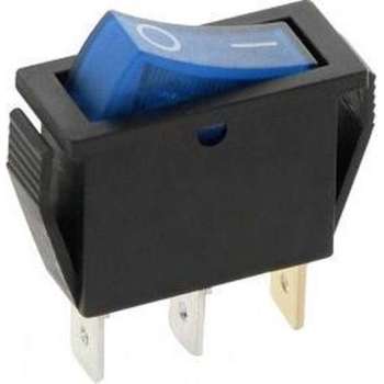 Schakelaar - blauw - 12 volt - 20A - verlicht