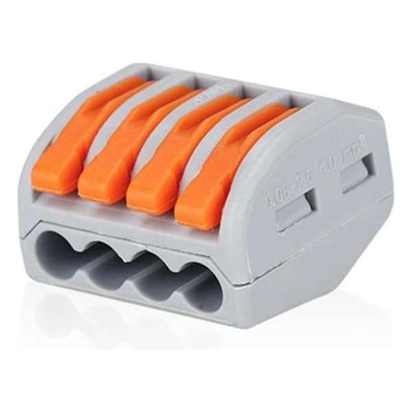 Wago Lasklem PCT-214 222-414 | 4 Klemposities | 1-Stuk Wago Lasklem PCT-214 222-414 | 4 Klemposities | 1-Stuk