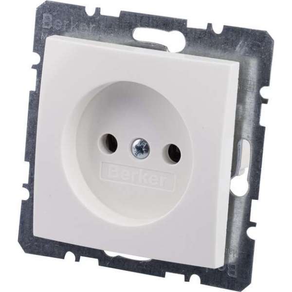 Wandcontactdoos s1 enkelvoudig + centraalplaat inbouw wit Wandcontactdoos s1 enkelvoudig + centraalplaat inbouw wit
