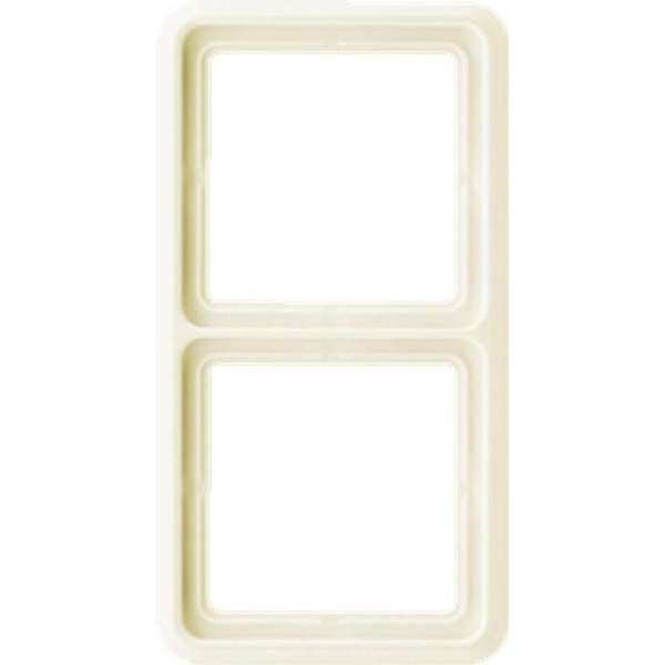 Afdekking Jung CD582W 2-voudig Frame Crème-wit Afdekking Jung CD582W 2-voudig Frame Crème-wit