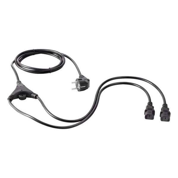 Basetech BT-1886927 Apparaat (koud) Y-kabel Zwart 2.35 m Basetech BT-1886927 Apparaat (koud) Y-kabel Zwart 2.35 m