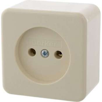 Berker Opbouw Stopcontact - 1-voudig - Crème