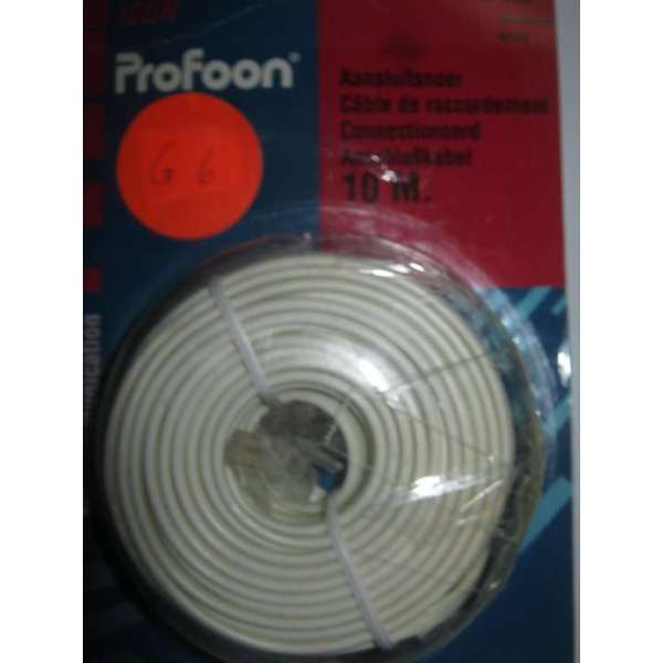 Profoon ISDN aansluitsnoer 10 mtr IS-100 Profoon ISDN aansluitsnoer 10 mtr IS-100