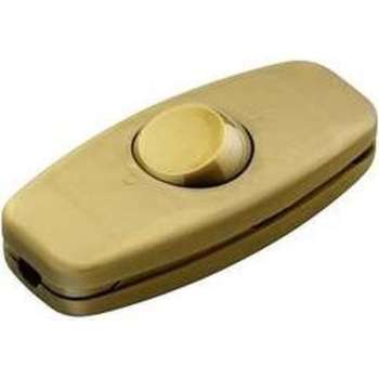 interBär 5052-010.01 Snoerschakelaar Goud 2x uit/aan 2 A 1 stuk(s)