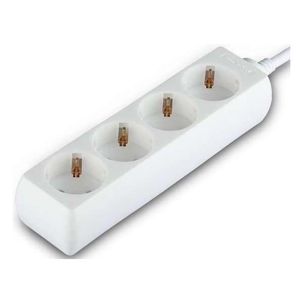 Verlengsnoer - Viron Serino - 3680W - 4 Stopcontacten - 1.5 Meter - Wit | Nederland - BSE Verlengsnoer - Viron Serino - 3680W - 4 Stopcontacten - 1.5 Meter - Wit | Nederland - BSE