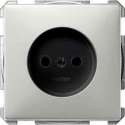 Schneider Electric Merten System Design wandcontactdoos inbouw enkel edelstaal