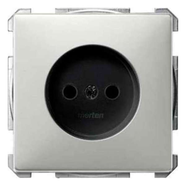 Schneider Electric Merten System Design wandcontactdoos inbouw enkel edelstaal Schneider Electric Merten System Design wandcontactdoos inbouw enkel edelstaal