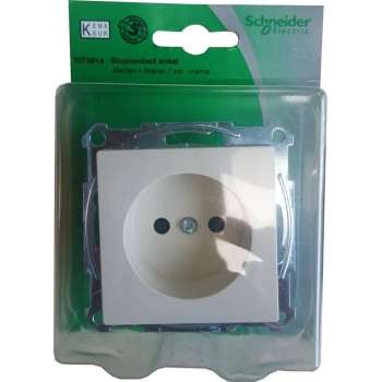 SCHNEIDER ELECTRIC Merten Atelier stopcontact enkel, inbouw| CREME