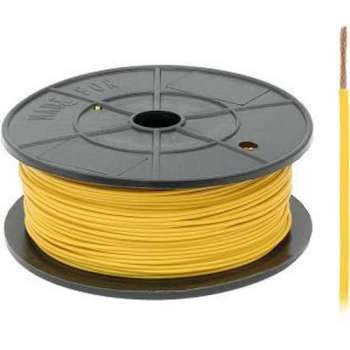 FLRY -B kabel - 1x 1,00mm - Geel - Per meter