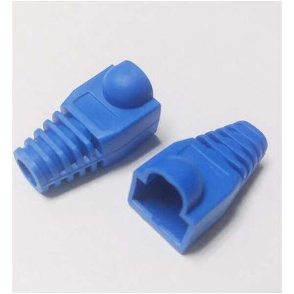 WiseGoods RJ45 Knikbescherming - Netwerk Kabel Beschermhoes - Ethernet Adapter Cap- 20 Stuks - Internetkabel - Blauw WiseGoods RJ45 Knikbescherming - Netwerk Kabel Beschermhoes - Ethernet Adapter Cap- 20 Stuks - Internetkabel - Blauw