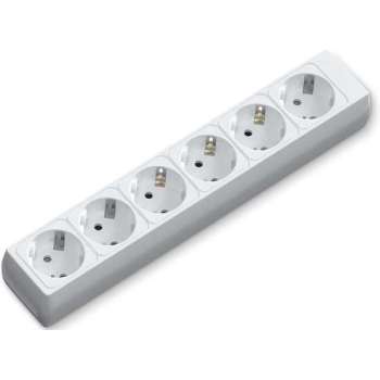 Verlengsnoer - Igna Bovun - 3680W - 6 Stopcontacten - Wit - Zonder Snoer/Kabel | Nederland