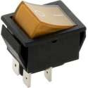Schakelaar - geel - 12 volt - 35A - verlicht