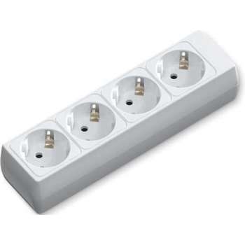 Verlengsnoer - Aigi Bovun - 3680W - 4 Stopcontacten - Wit - Zonder Snoer/Kabel | Nederland - BSE