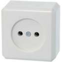 Merten wandcontactdoos enkel opbouw wit