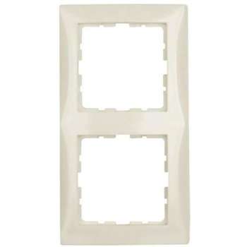 BERKER S1 afdekraam | 2-voudig | creme