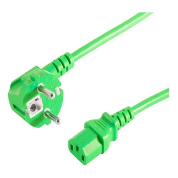 S-Impuls Stroomkabel met C13 plug - groen - 1,8 meter S-Impuls Stroomkabel met C13 plug - groen - 1,8 meter