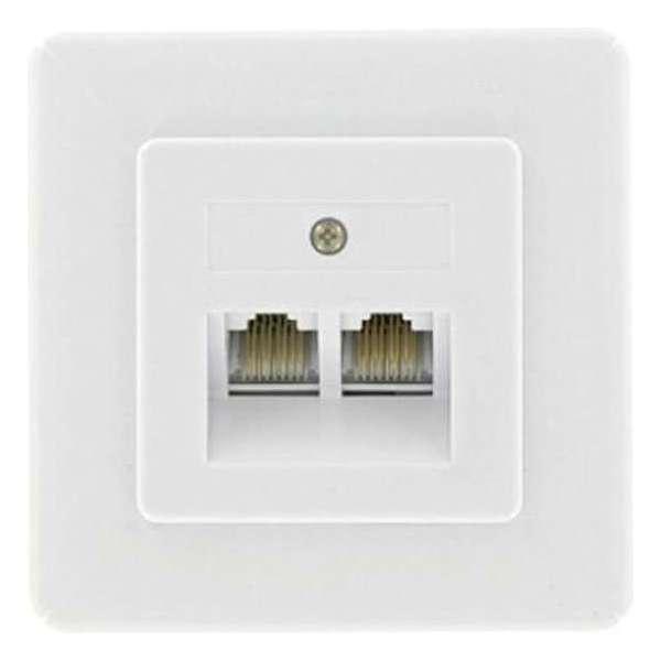 Kopp wandcontactdoos ADSL/UTP 2-voudig Kopp wandcontactdoos ADSL/UTP 2-voudig